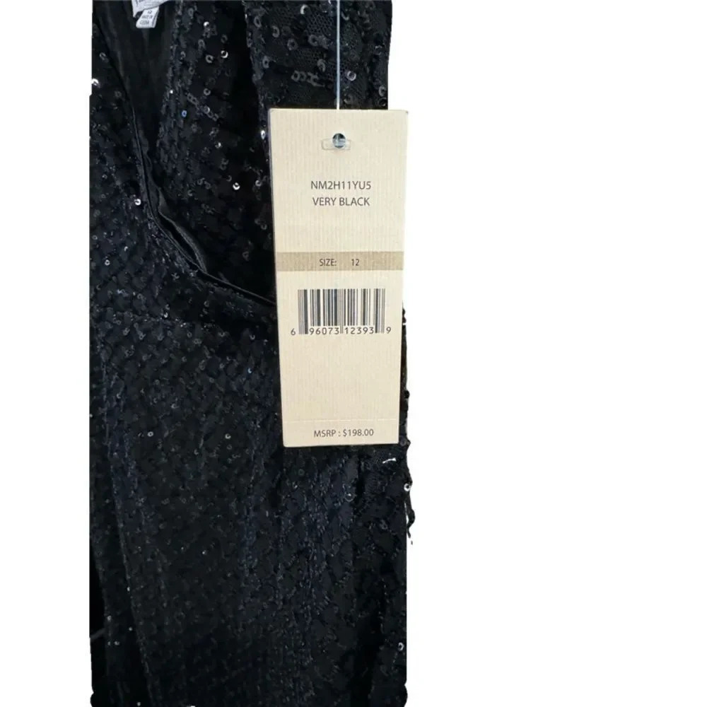 Nanette Lepore Sequin Holiday Dress Cocktail Sz 12 NWT MSRP $198 - Picture 5 of 5